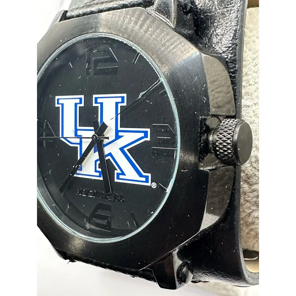 Rockwell NCAA Kentucky Wildcats Men Assassin Watch Black 45MM 8.5